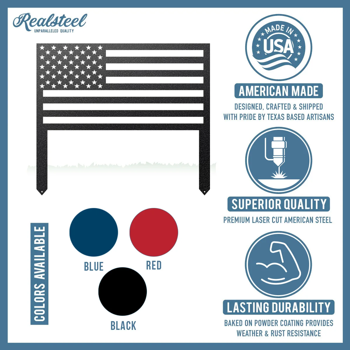 American Flag Stake - Image 4