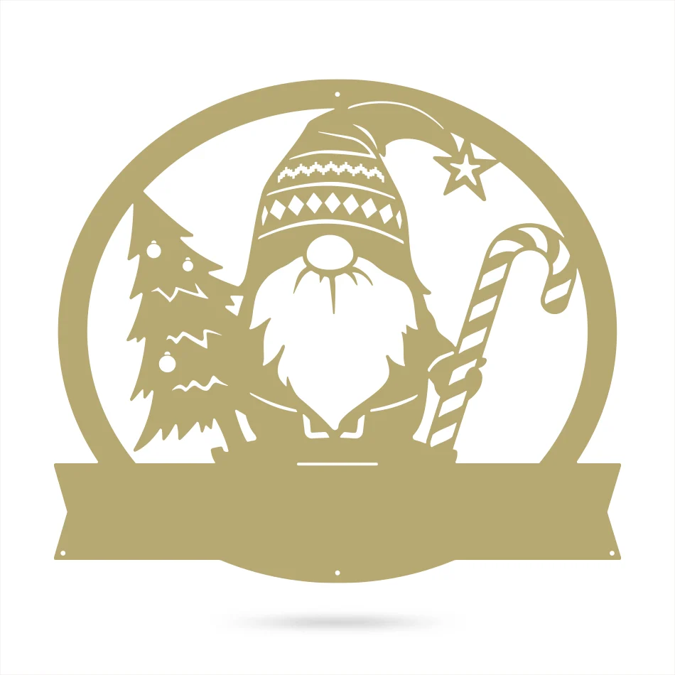 Christmas Gnome Monogram Wall Art - Image 7
