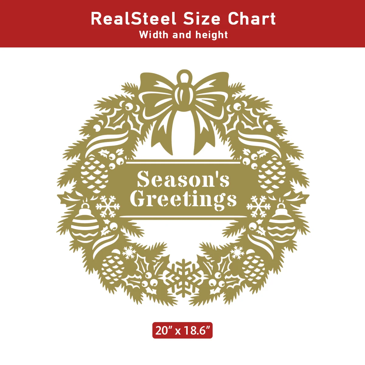 Elegant Classic Christmas Wreath Monogram (Pinecones) - Image 6