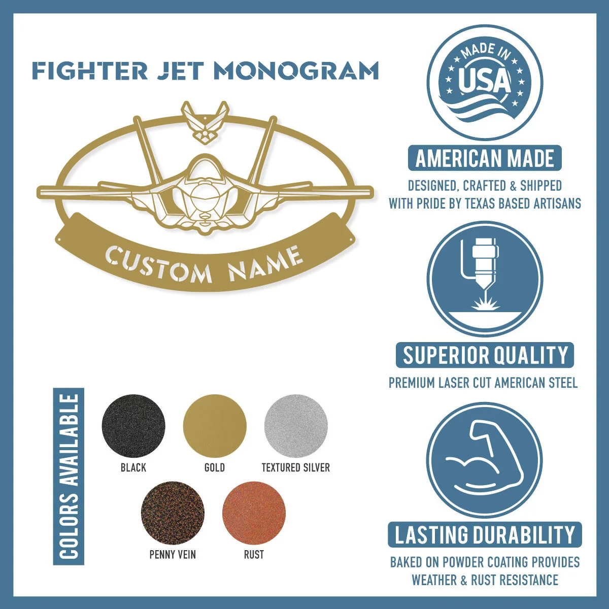 Fighter Jet Monogram - Image 4