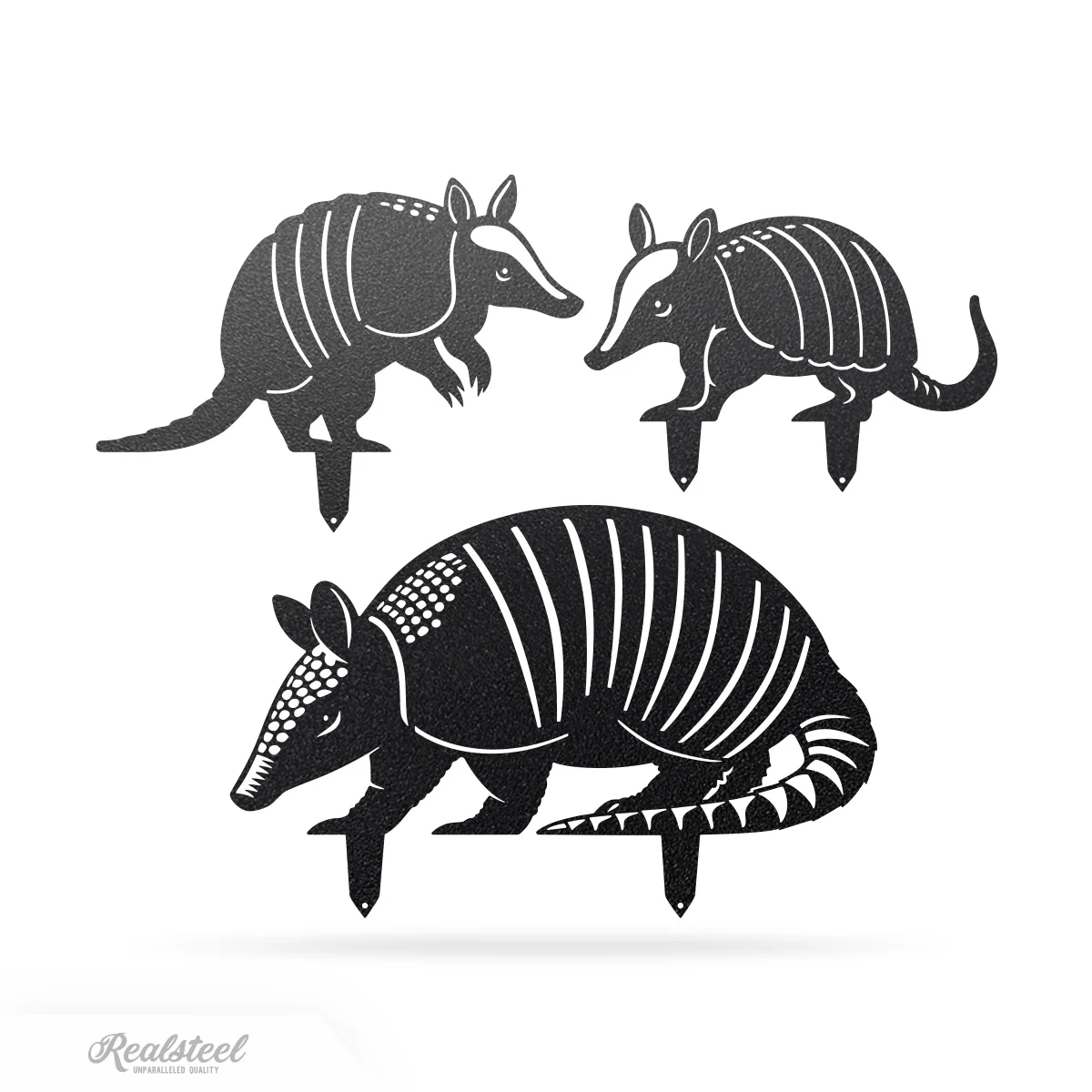 Garden Art - Armadillo Family 3 Pack - Image 4