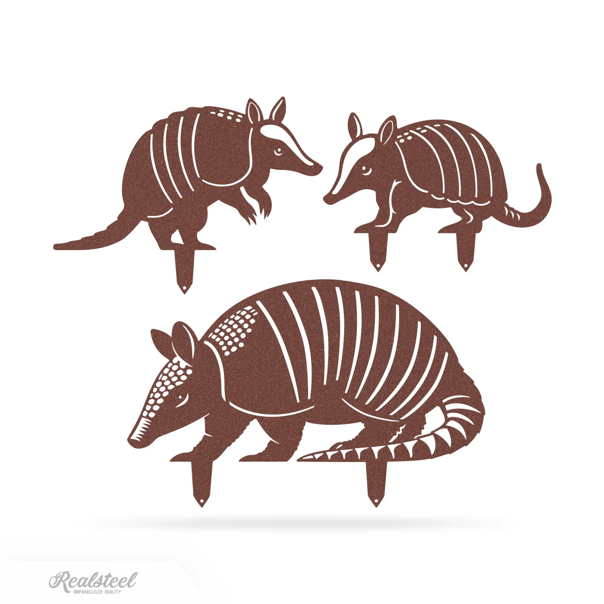 Garden Art - Armadillo Family 3 Pack - Image 8
