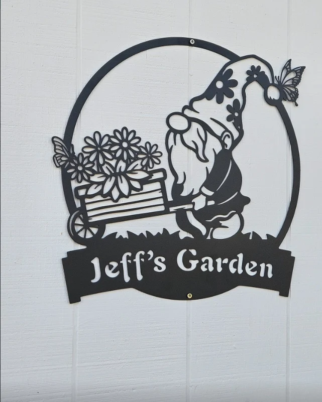 Garden Gnome Monogram Wall Art - Image 11