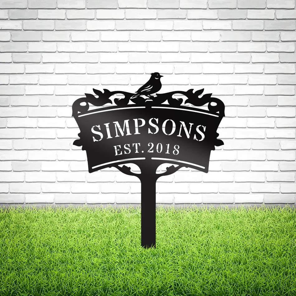 Garden Monogram Yard Sign - Image 5