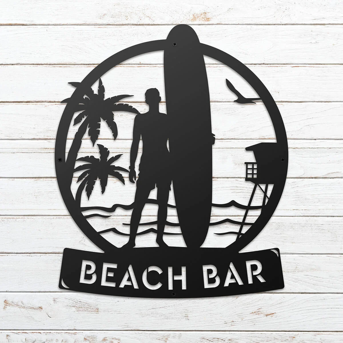 Longboard Male Surfer Monogram - Image 3