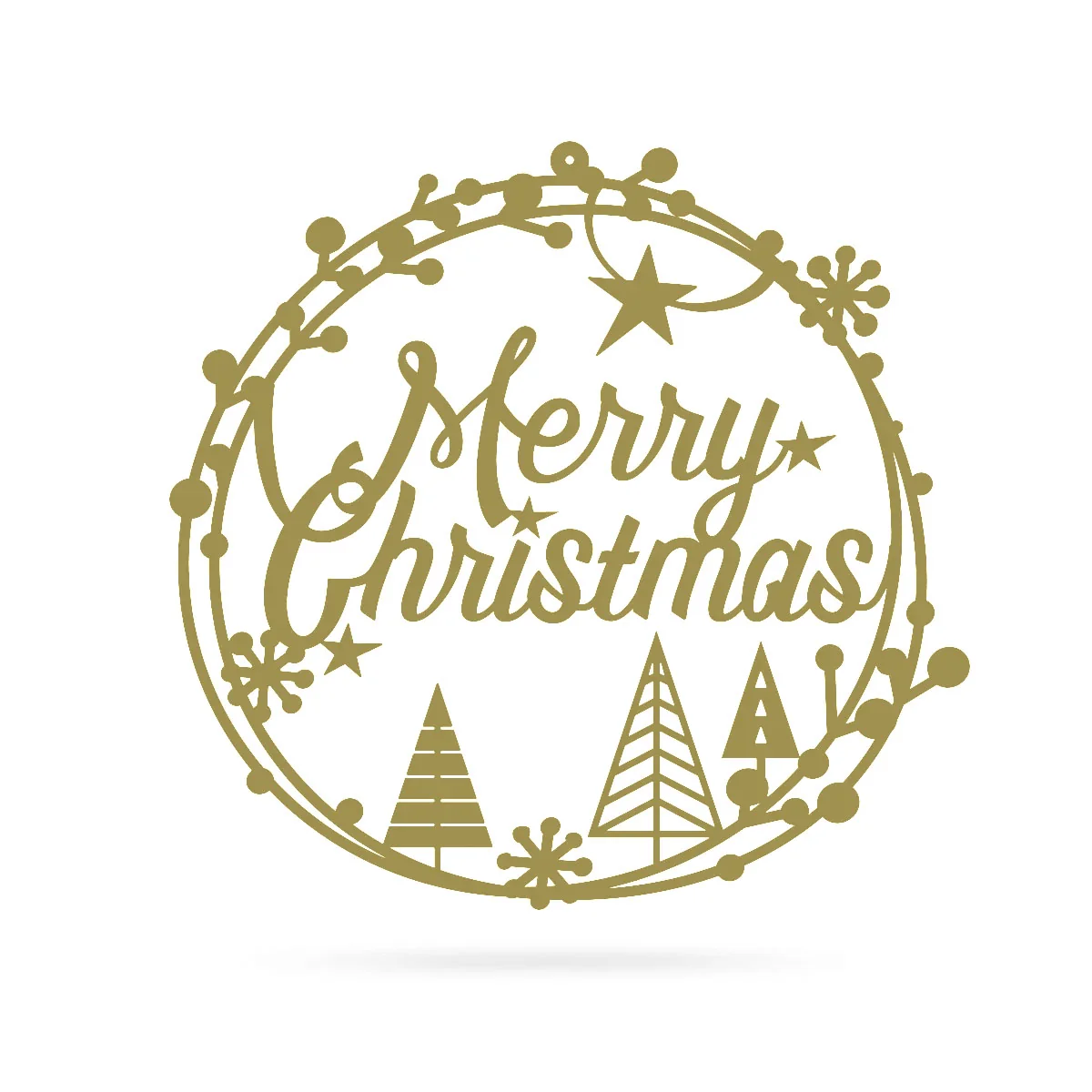 Merry Christmas Holiday Steel Sign - Image 10