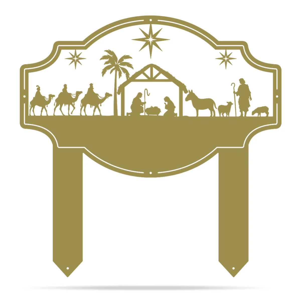 Peace on Earth Nativity Monogram - Image 7