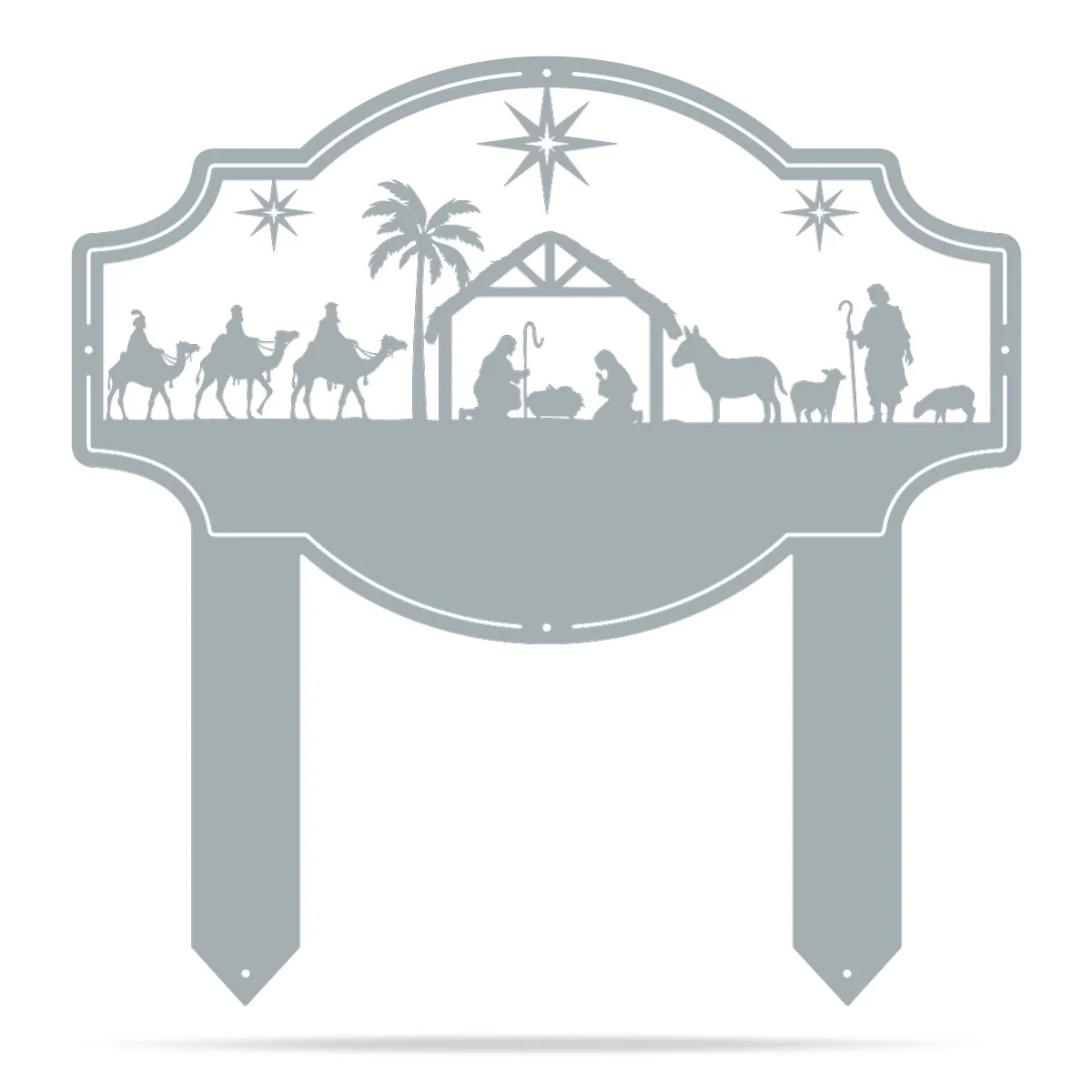 Peace on Earth Nativity Monogram - Image 9