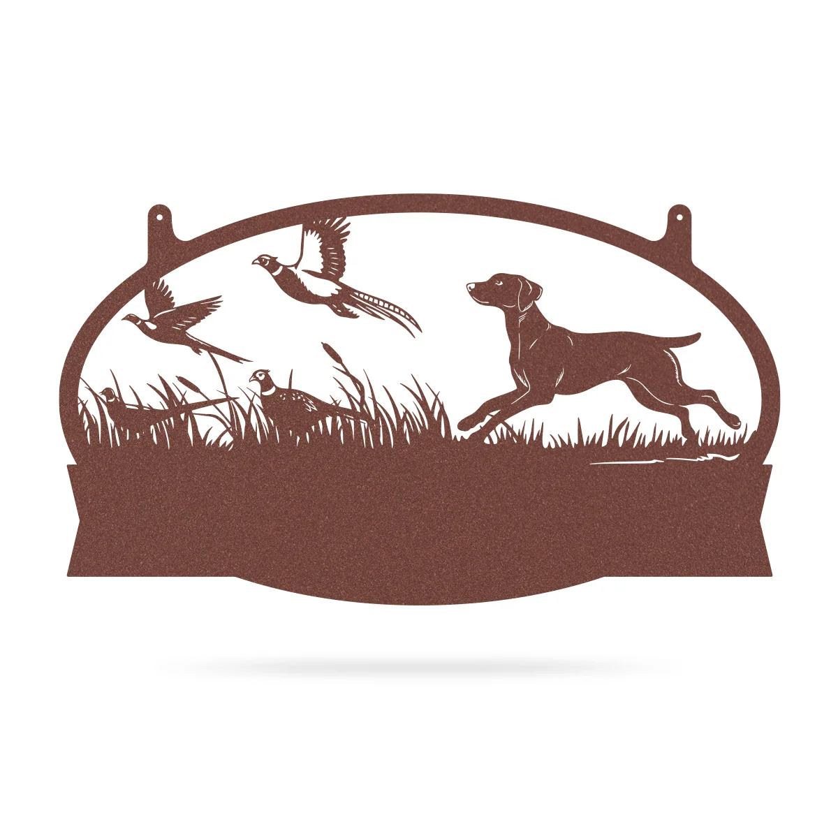 Pheasants & Dog Monogram Metal Wall Art - Image 6