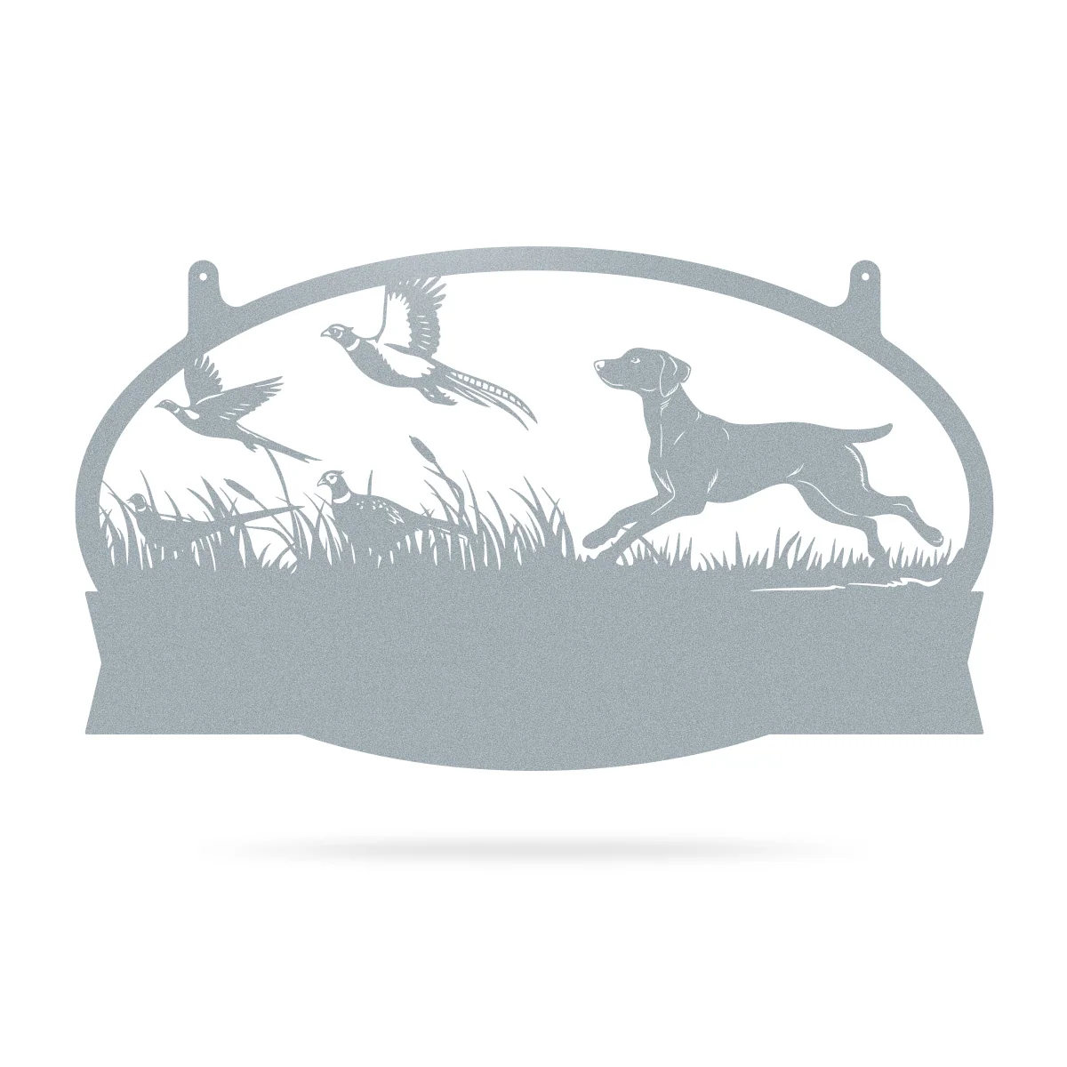 Pheasants & Dog Monogram Metal Wall Art - Image 7