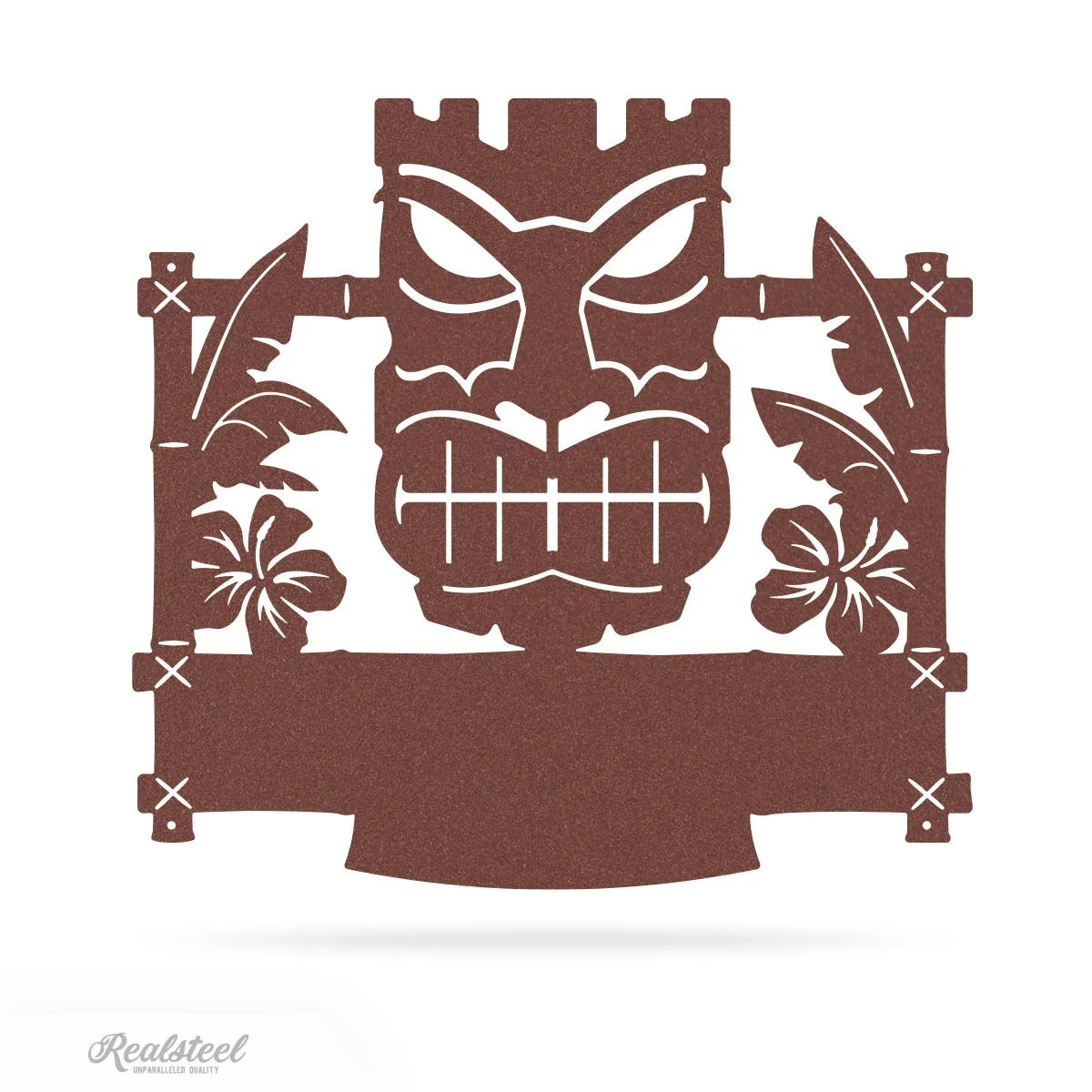 Tiki Mask Monogram – Tropical Polynesian Wall Decor - Image 6