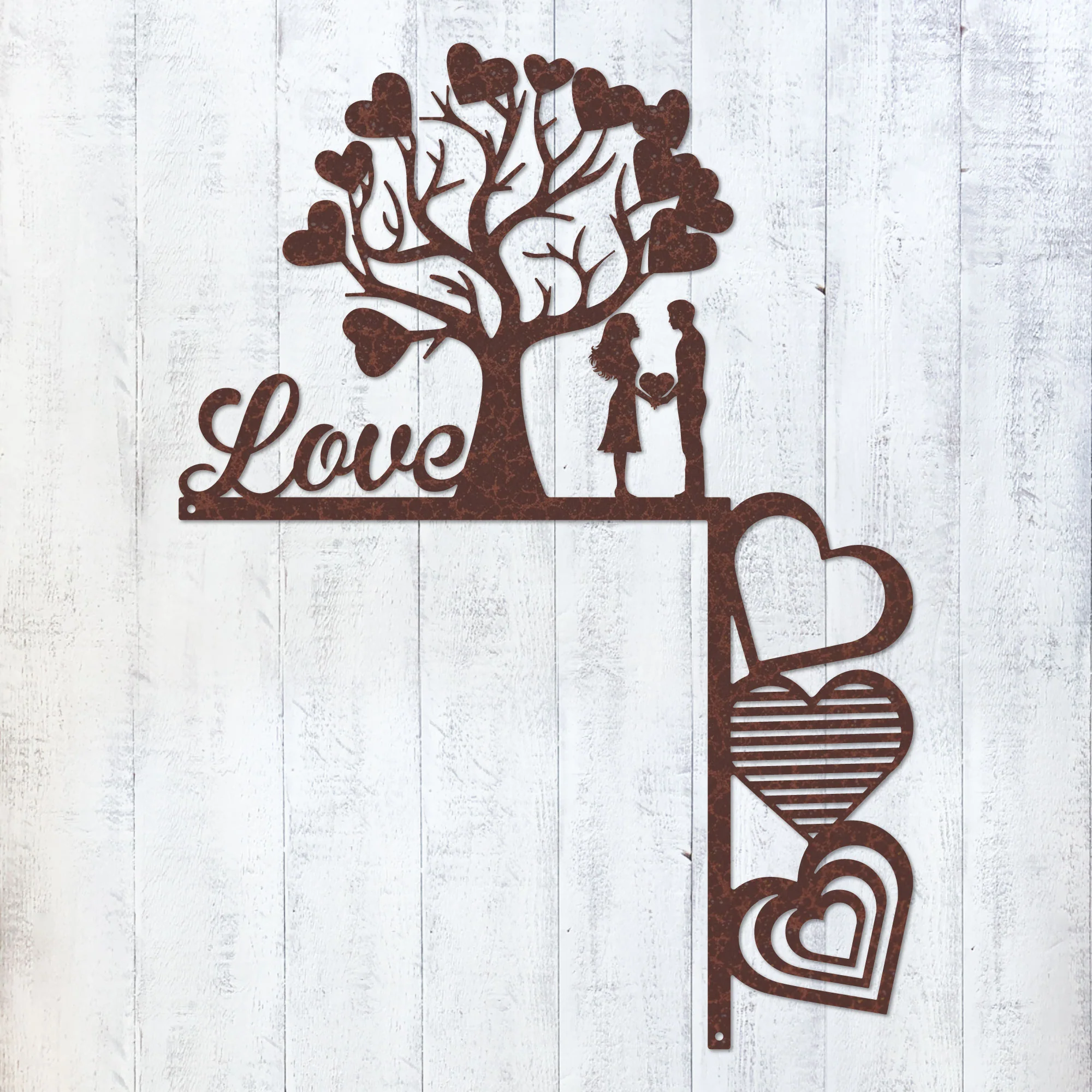 Valentine’s Day Metal Door Corner Piece - Love Tree Design - Image 11